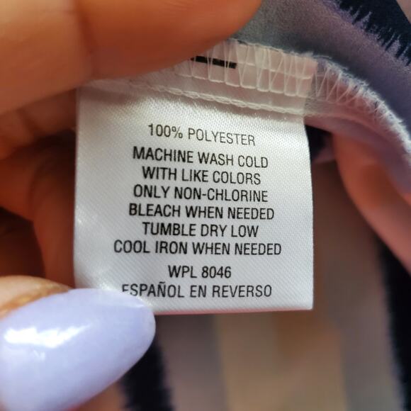 JM Collection Petite Colorful Striped Top PL - Picture 7 of 7